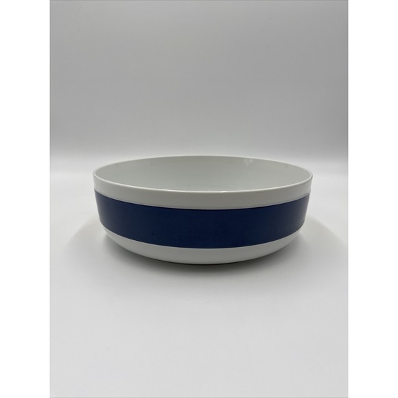 MIKASA China SANTA FE Blue L9156 pattern Round‎ Vegetable Serving Bowl 8"7/8 - Picture 4 of 8